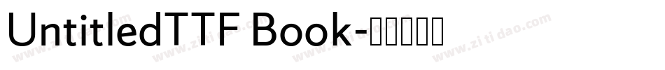 UntitledTTF Book字体转换